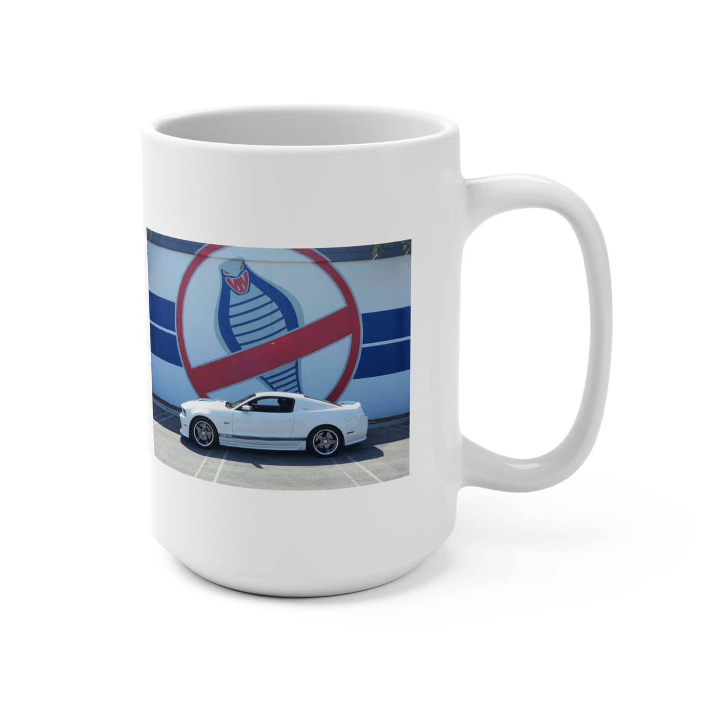 Custom 15oz Coffee Mug - Unique Car Design, Perfect Gift for Car Lovers