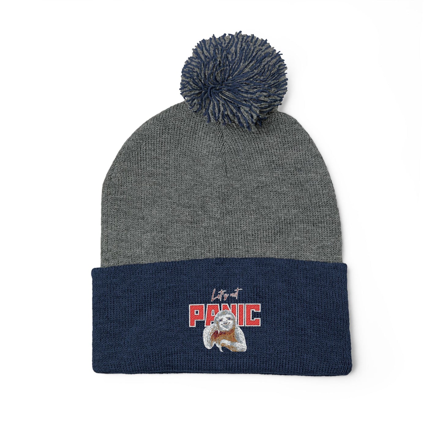 Cozy Embroidered Pom-Pom Cap | Winter Hat, Fashion Accessory