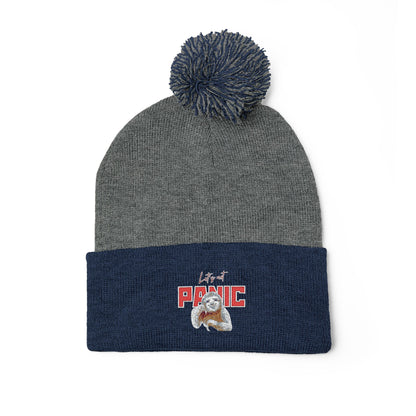 Cozy Embroidered Pom-Pom Cap | Winter Hat, Fashion Accessory