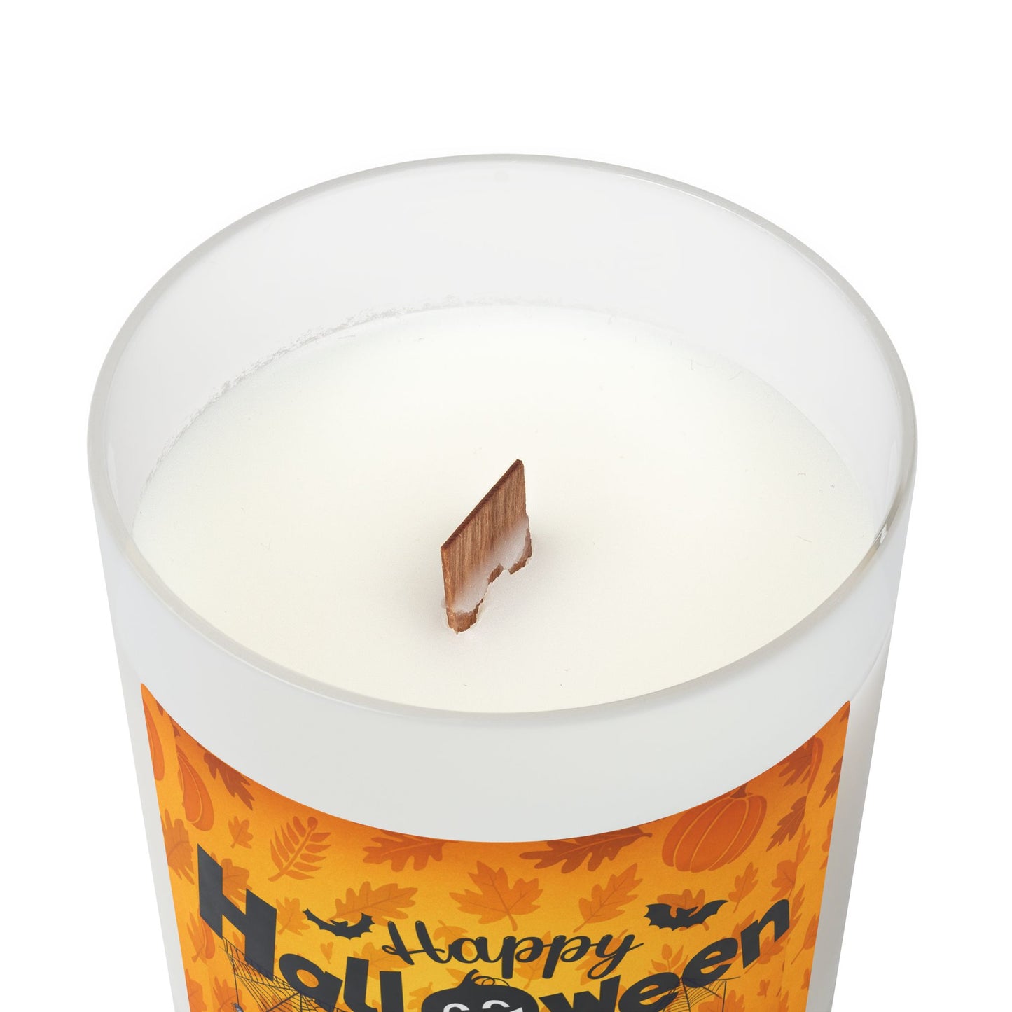 Frosted Glass Candle, Festive Scented Decor