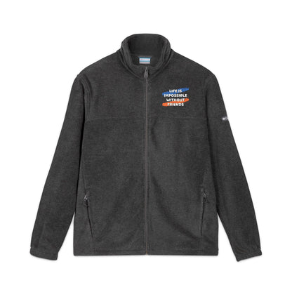 Cozy Embroidered Fleece Jacket| Perfect Gift for Holidays, Unisex Warm Jacket