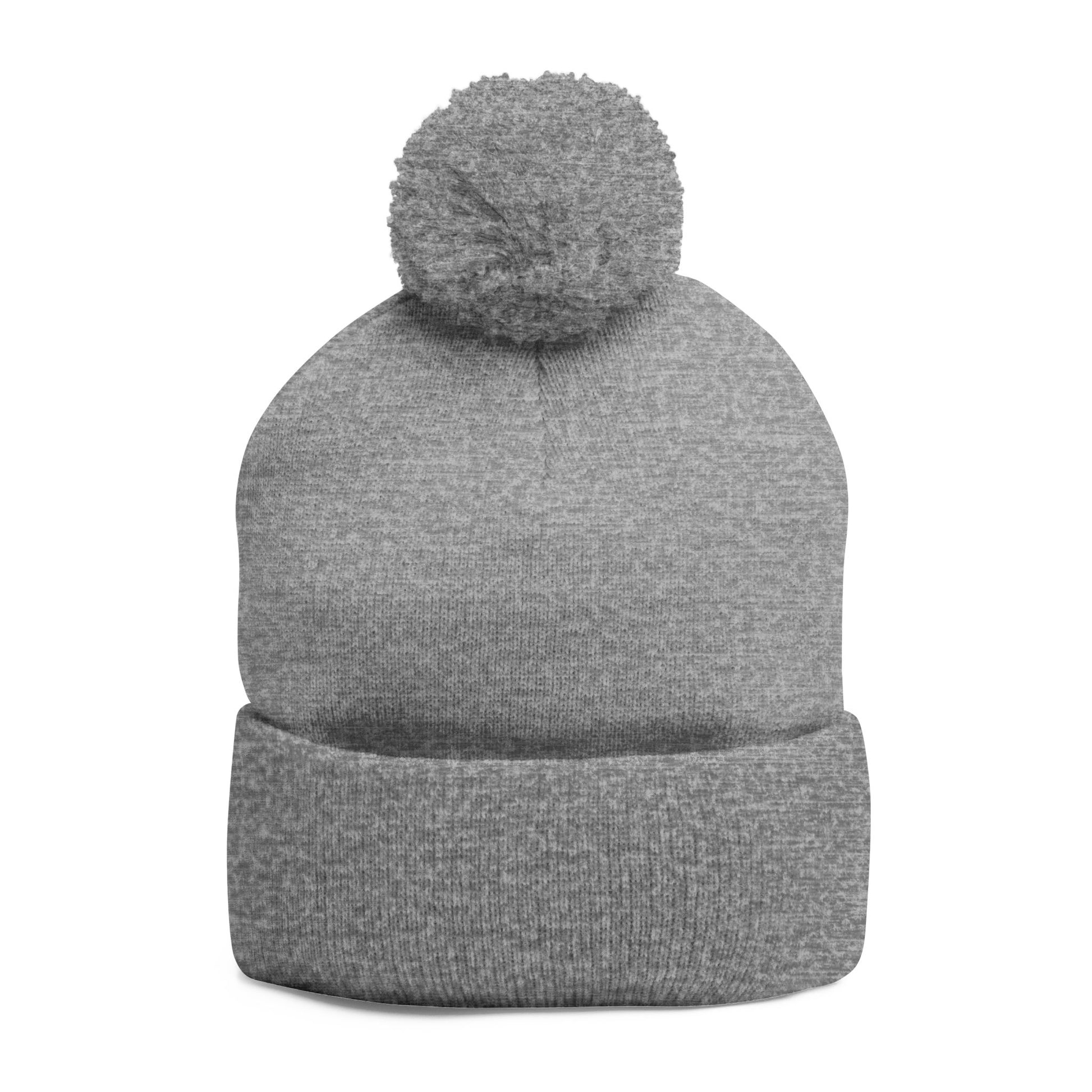 Cozy Embroidered Pom-Pom Cap | Winter Hat, Fashion Accessory Printify