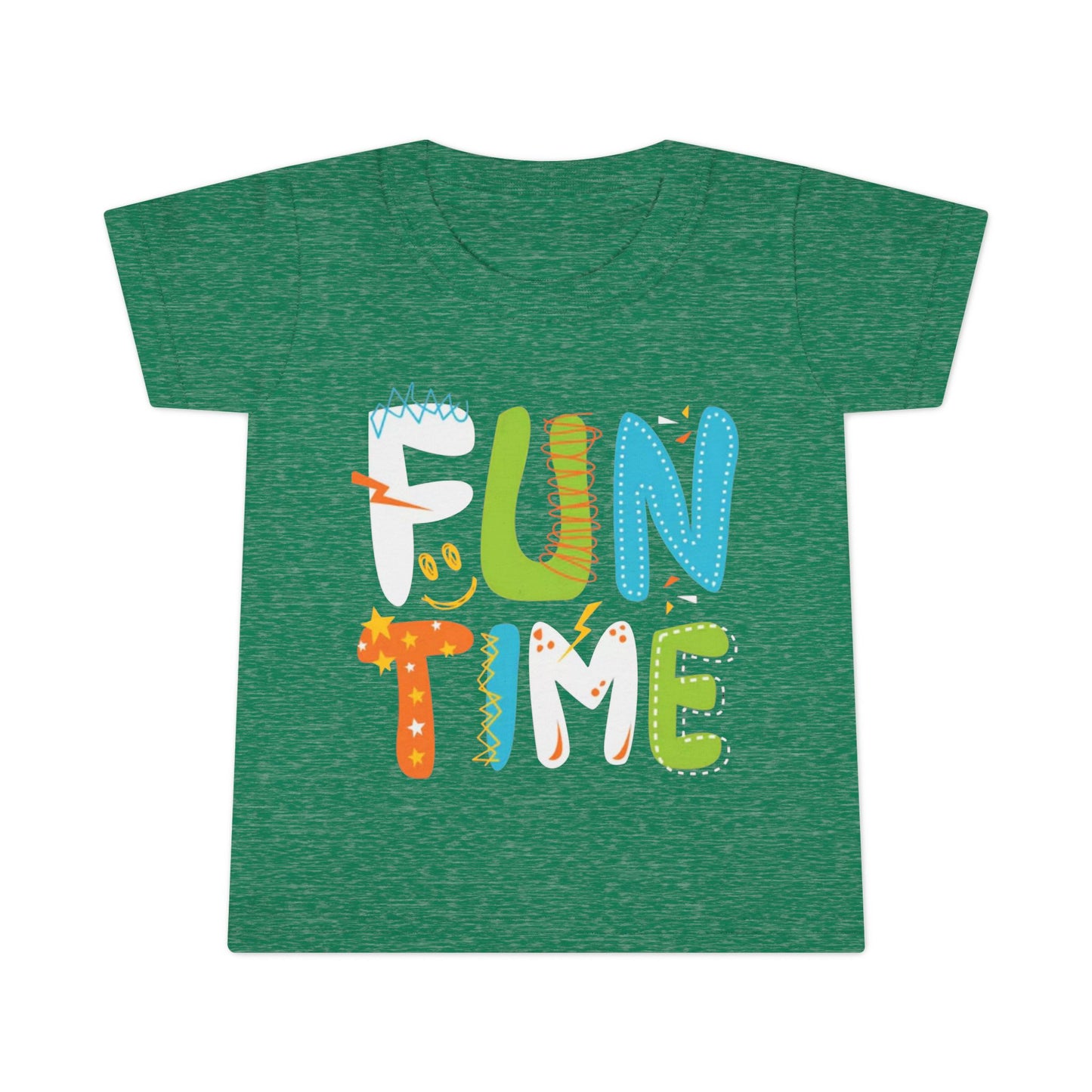Fun Time Toddler T-Shirt, Colorful Tee, Birthday Outfit, Everyday Wear for Little Ones