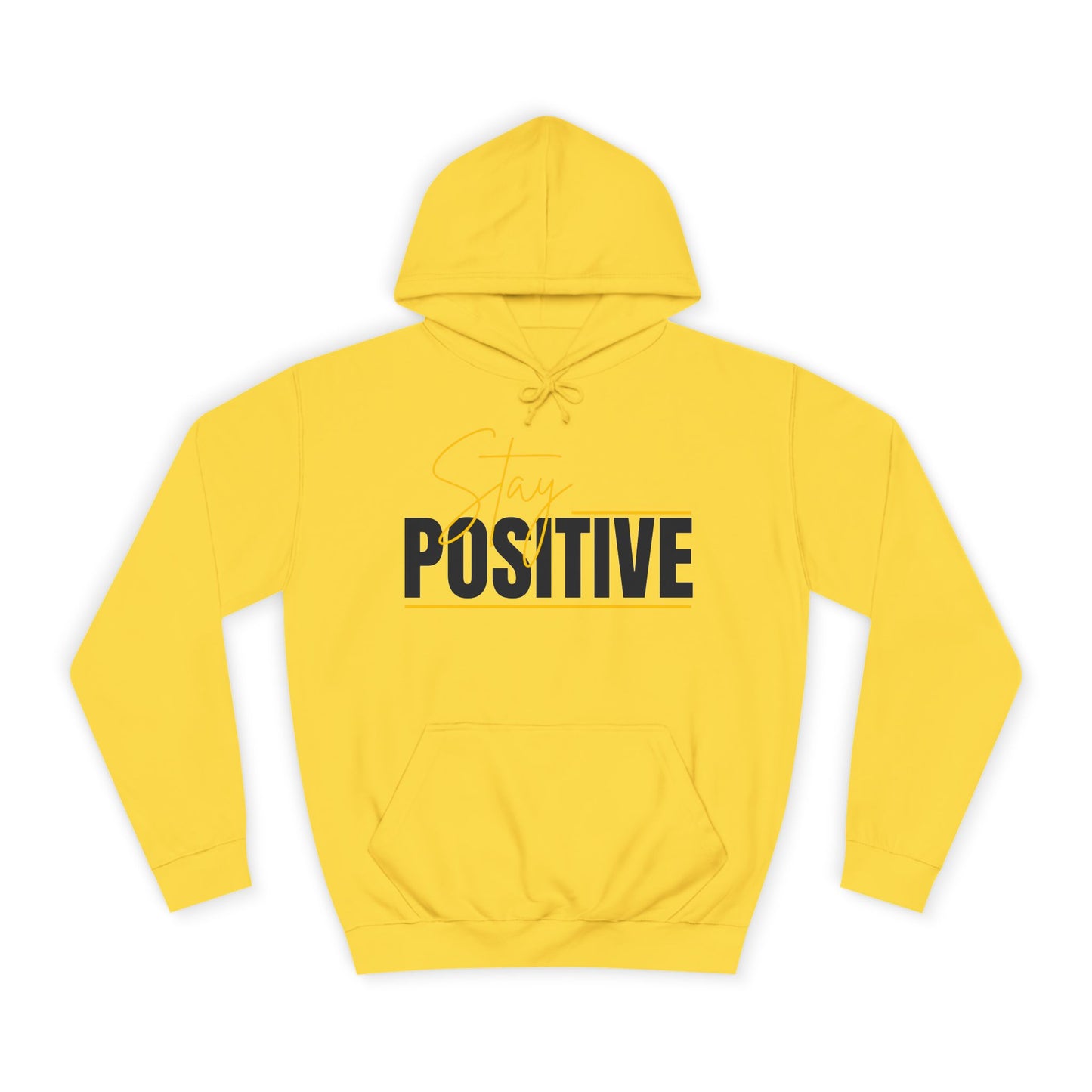 Positive Vibes Unisex College Hoodie, Cozy Sweatshirt
