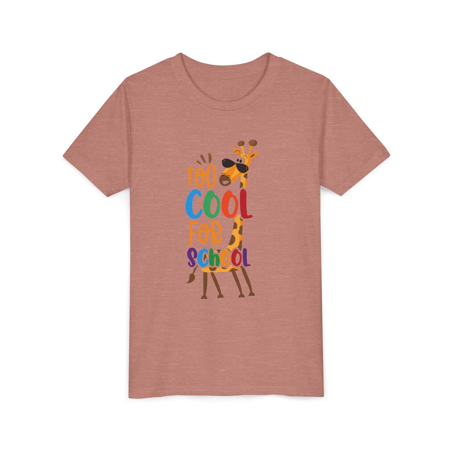 Youth Short Sleeve Tee, 'Too Cool for School' Kids T-shirt, Perfect for Back to School, Casual Wear Printify