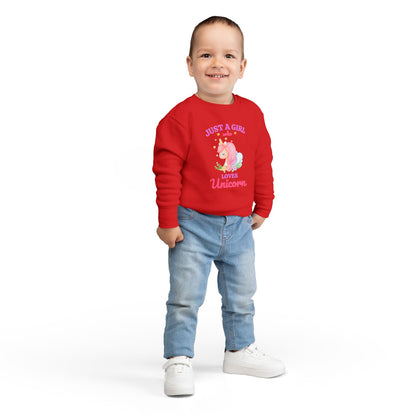 Toddler Unicorn Sweatshirt | Cute Kids Pullover, Gift, Toddler Apparel, Everyday Wear Printify