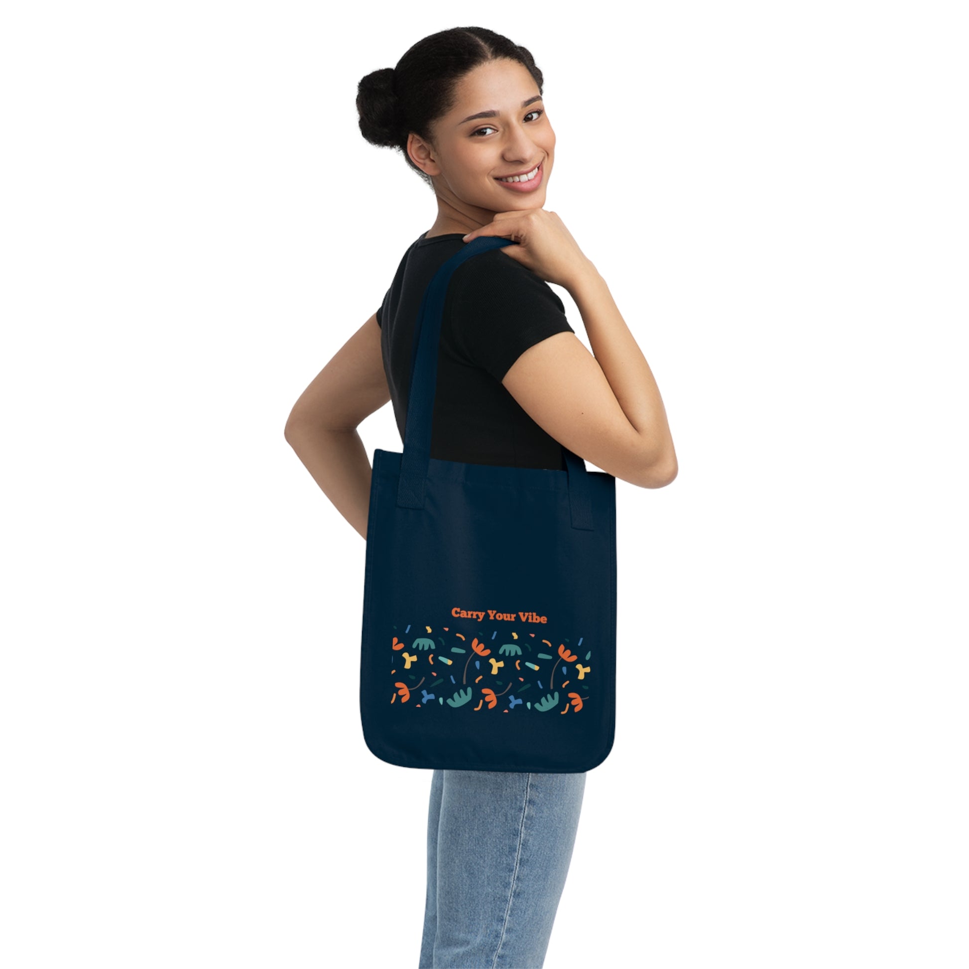Organic Canvas Tote Bag with Design - Eco-Friendly  Reusable Printify