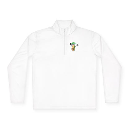 Fitness-Inspired Unisex Quarter-Zip Pullover - Casual Exercise Wear