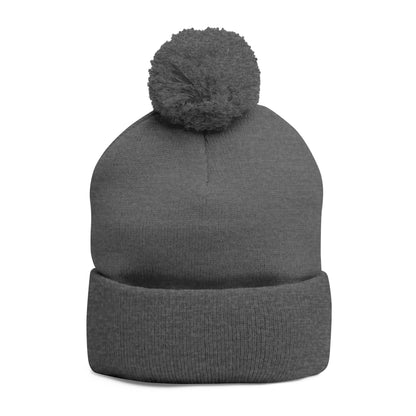 Cozy Embroidered Pom-Pom Cap | Winter Hat, Fashion Accessory