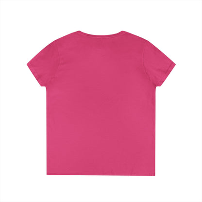 Hello Summer Flip Flop V-Neck T-Shirt, Vacation Tee, Beachwear, Casual Summer Outfit Printify
