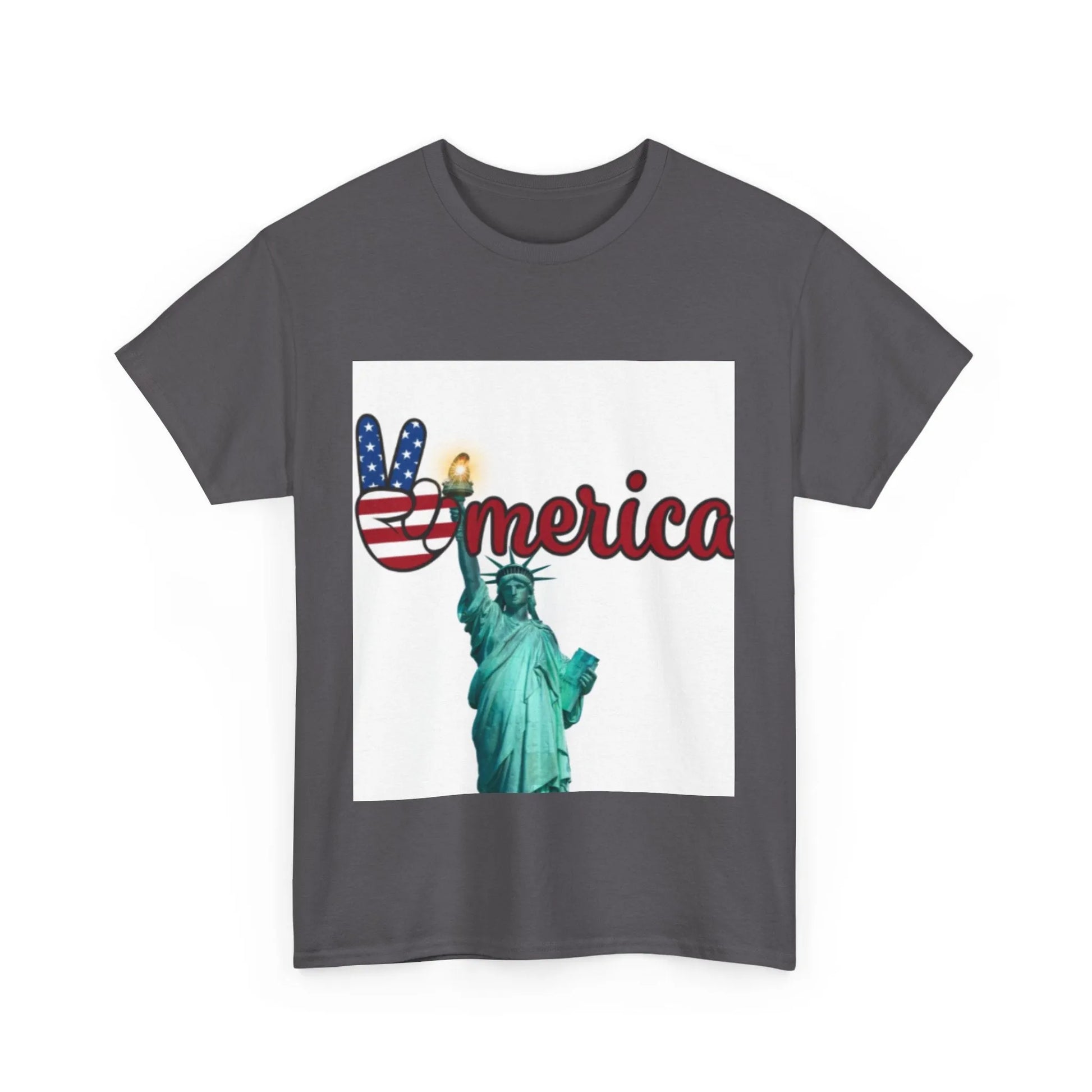 Patriotic Peace Tee, Unisex Cotton T-Shirt, Casual Wear, Gift for Americans Printify Patriotic Peace Tee, Unisex Cotton T-Shirt, Casual Wear, Gift for Americans Printify
