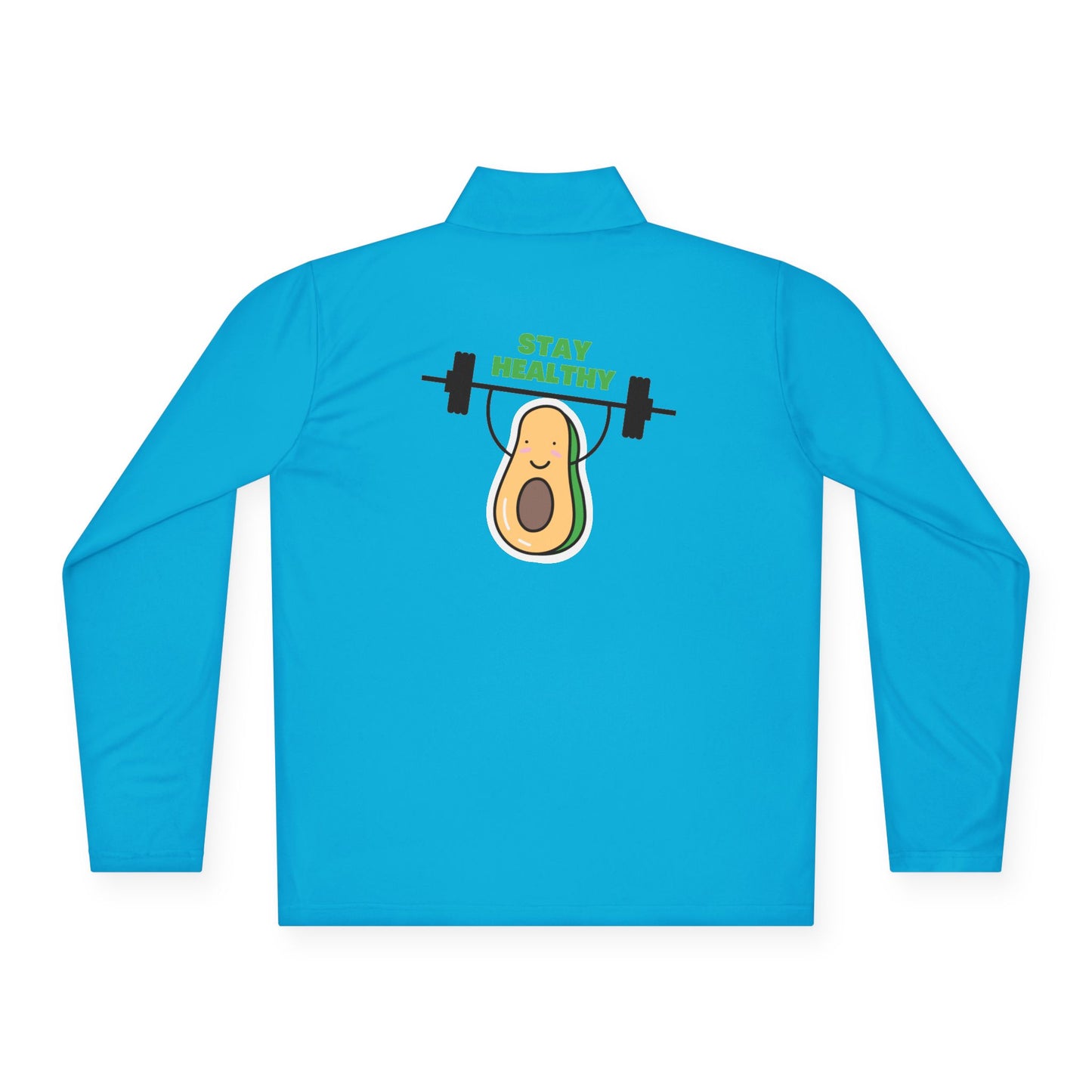Fitness-Inspired Unisex Quarter-Zip Pullover - Casual Exercise Wear