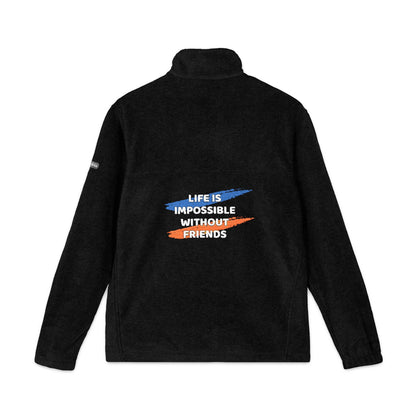 Cozy Embroidered Fleece Jacket| Perfect Gift for Holidays, Unisex Warm Jacket