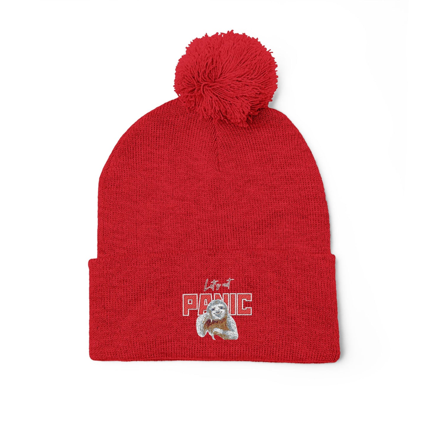 Cozy Embroidered Pom-Pom Cap | Winter Hat, Fashion Accessory