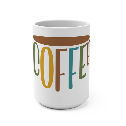 Coffee Lover's 15oz Mug,  Unique Hot Beverage Cup Printify