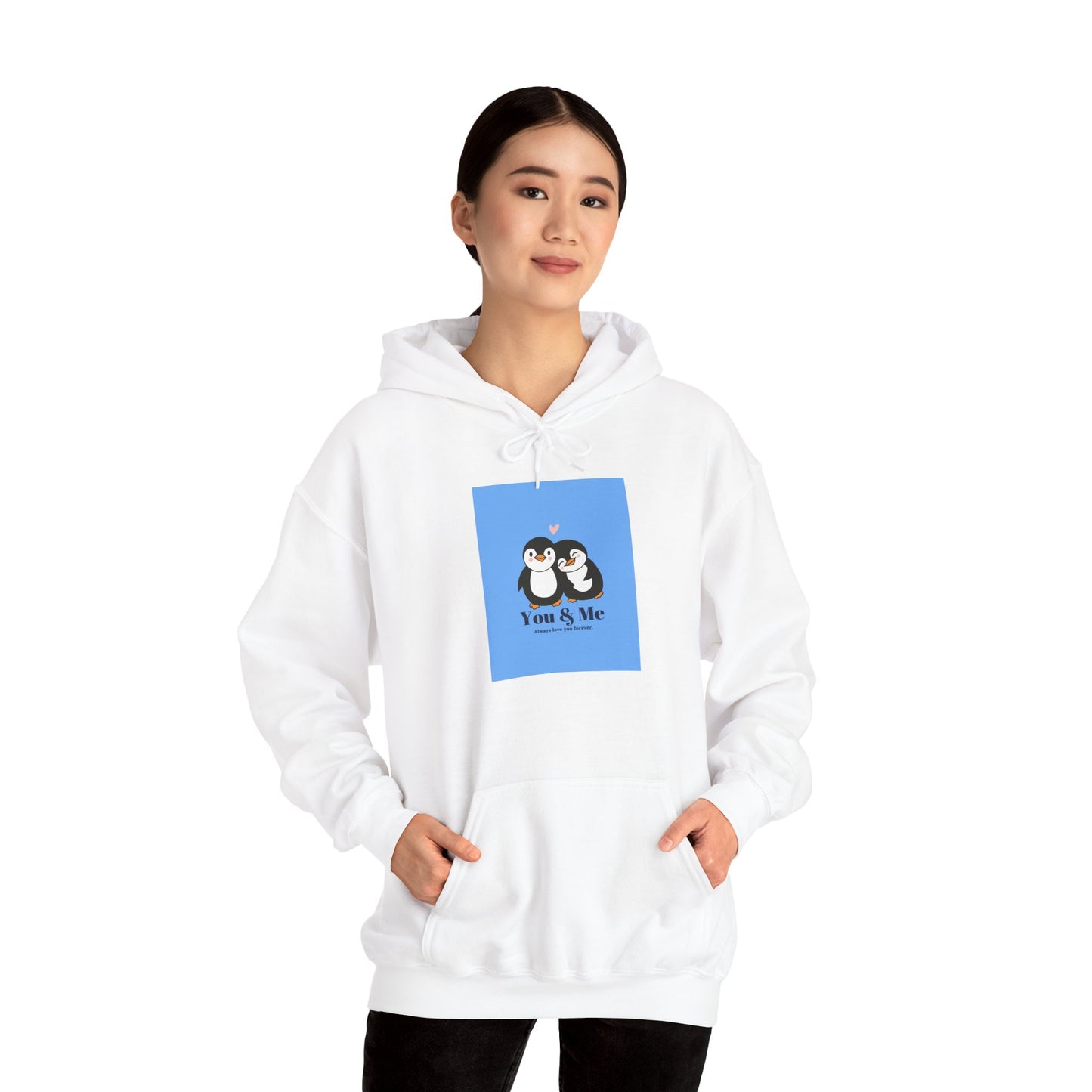 Cute Penguin Love Hoodie - Perfect for Couples, Gifts for Him & Her, Cozy Sweatshirts
