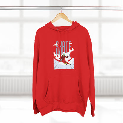 Skiing Fleece Hoodie, Cozy Winter Apparel, Outdoor Sports Gear, Snowboarding Holiday Wear