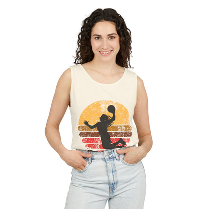 Retro Basketball Unisex Tank Top -  Summer Days, Gifts for Athletes, and Active Wear