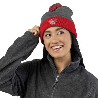 Cozy Embroidered Pom-Pom Cap | Winter Hat, Fashion Accessory