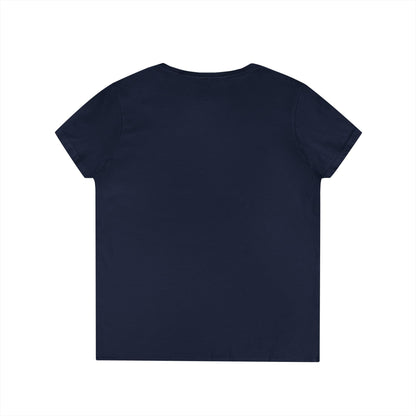 Hello Summer Flip Flop V-Neck T-Shirt, Vacation Tee, Beachwear, Casual Summer Outfit Printify