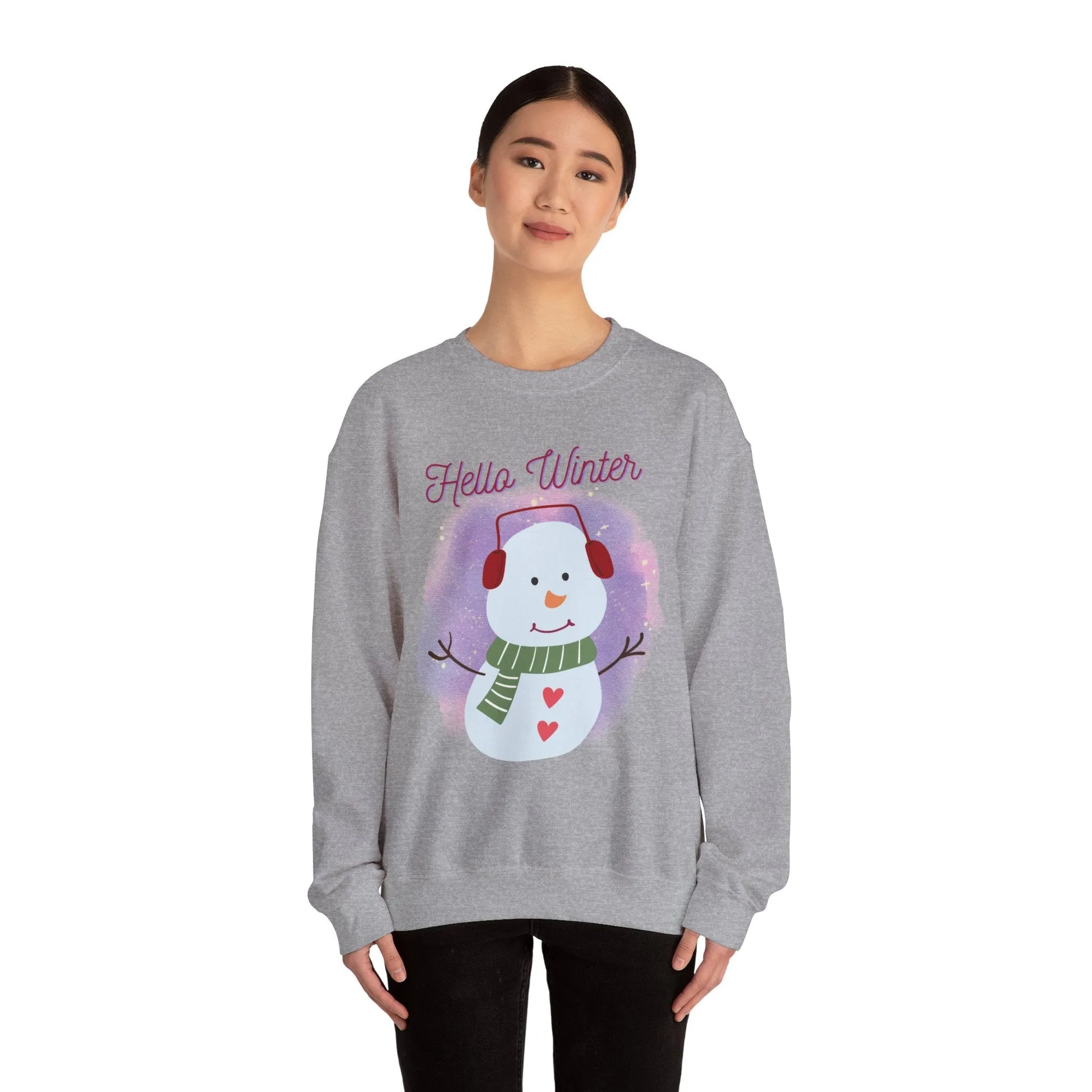 Winter-Themed Sweatshirt, Cozy Holiday Pullover,, Christmas Gift Printify Winter-Themed Sweatshirt, Cozy Holiday Pullover,, Christmas Gift Printify