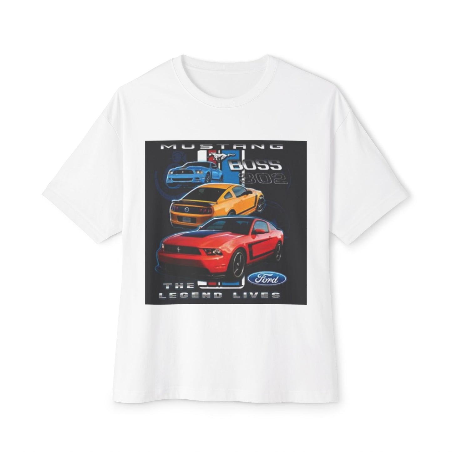 Mustang Vintage Unisex Oversized Boxy Tee, Retro Graphic Tee, Casual Streetwear Printify