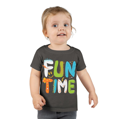 Fun Time Toddler T-Shirt, Colorful Kids Tee, Playful Gift for Toddlers, Birthday Outfit, Everyday Wear for Little Ones