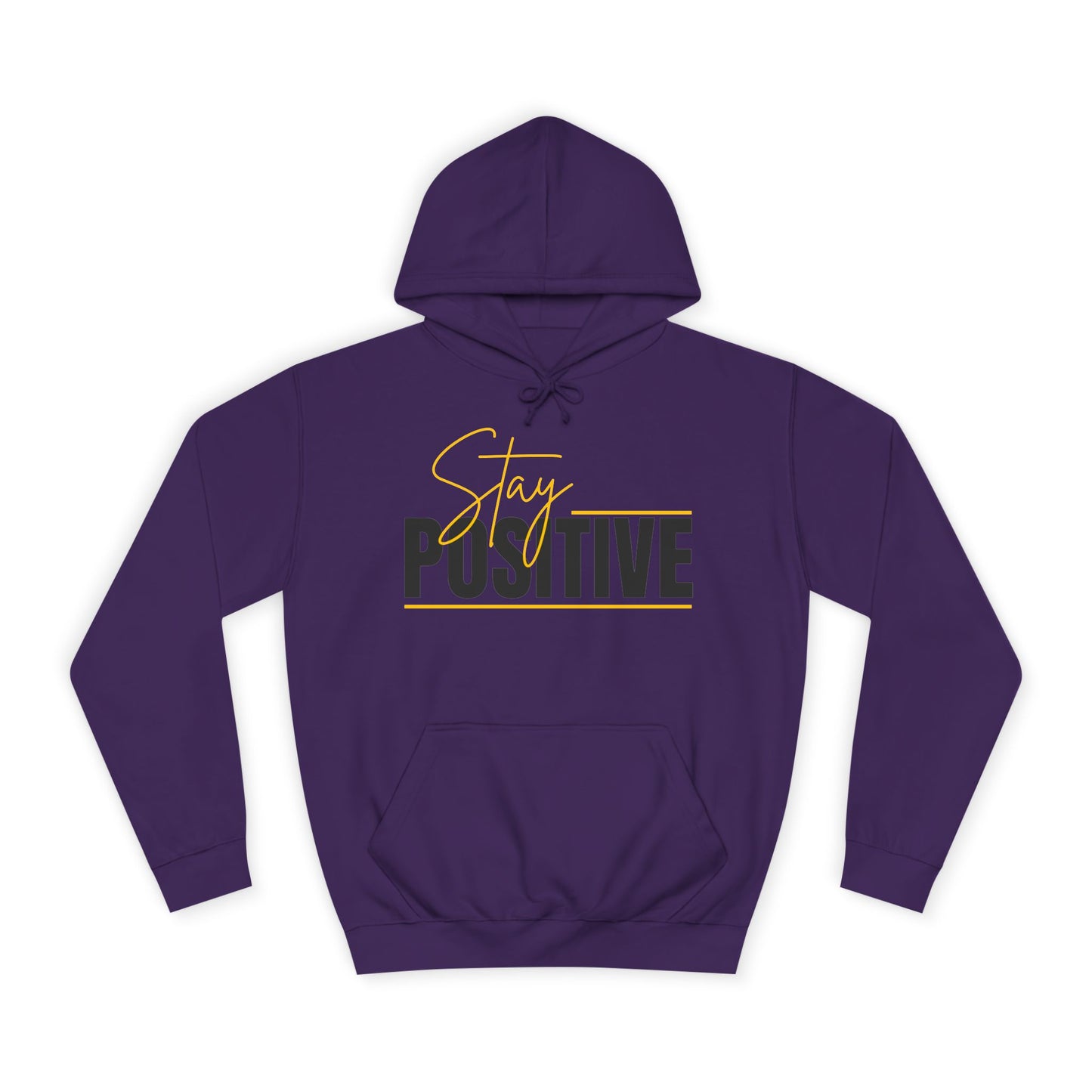 Positive Vibes Unisex College Hoodie, Cozy Sweatshirt