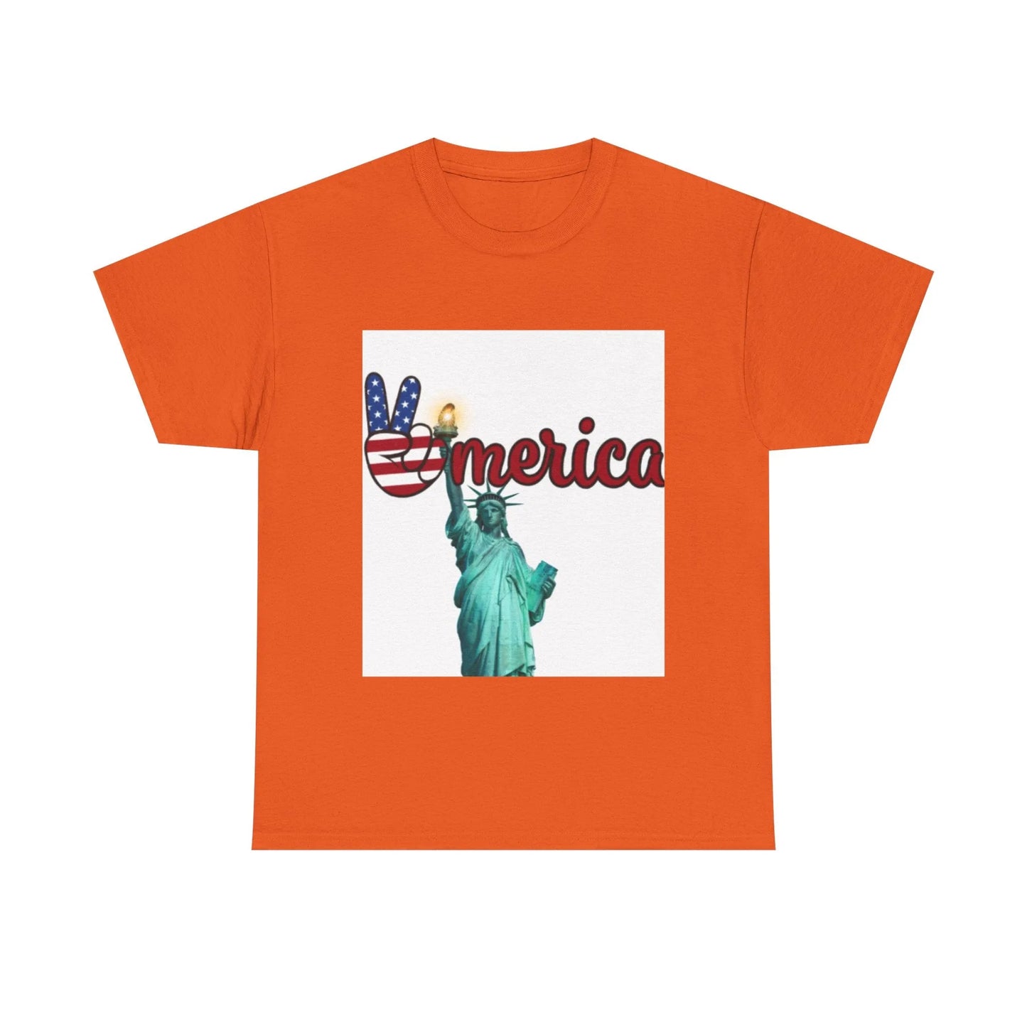 Patriotic Peace Tee, Unisex Cotton T-Shirt, Casual Wear, Gift for Americans Printify Patriotic Peace Tee, Unisex Cotton T-Shirt, Casual Wear, Gift for Americans Printify
