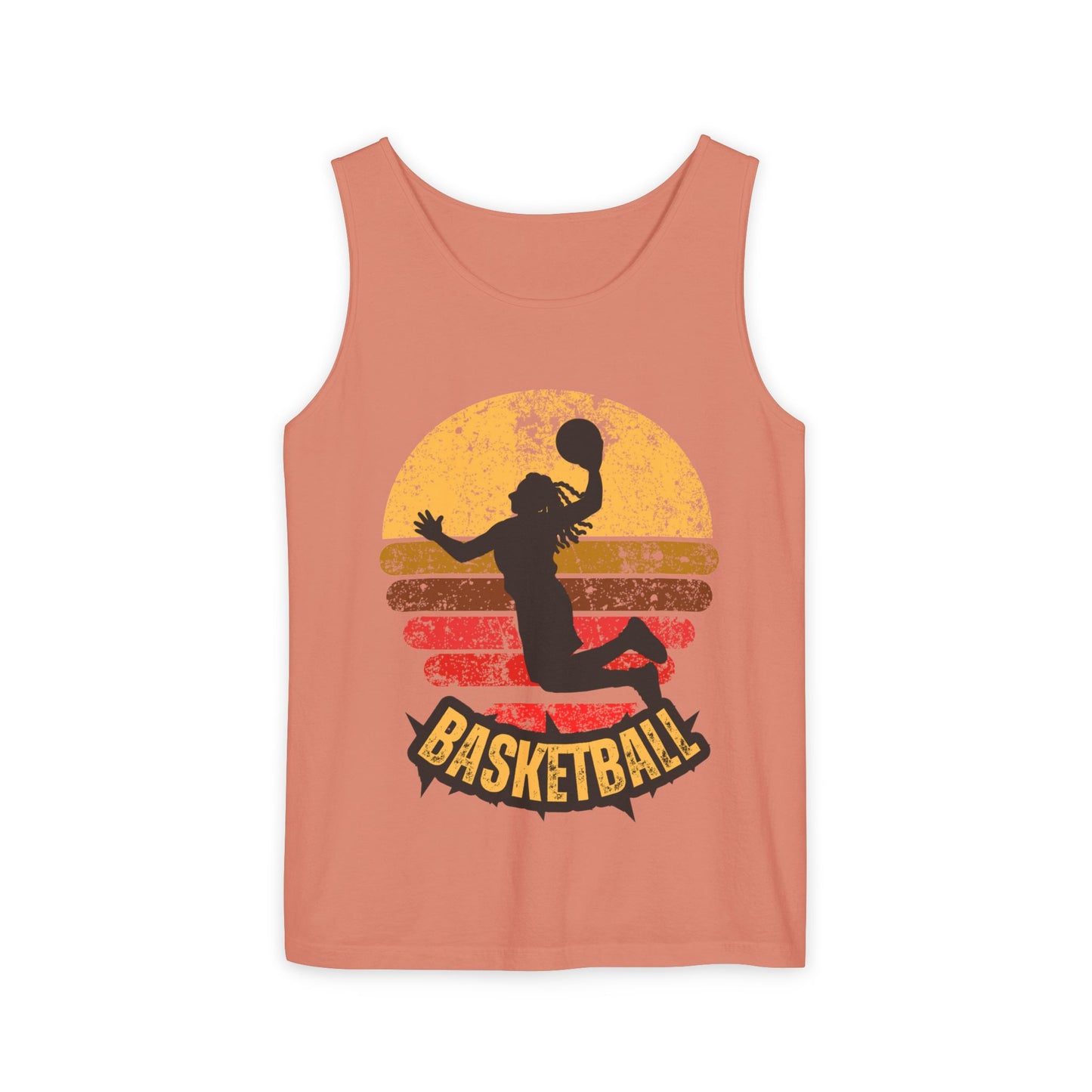 Retro Basketball Unisex Tank Top -  Summer Days, Gifts for Athletes, and Active Wear Printify