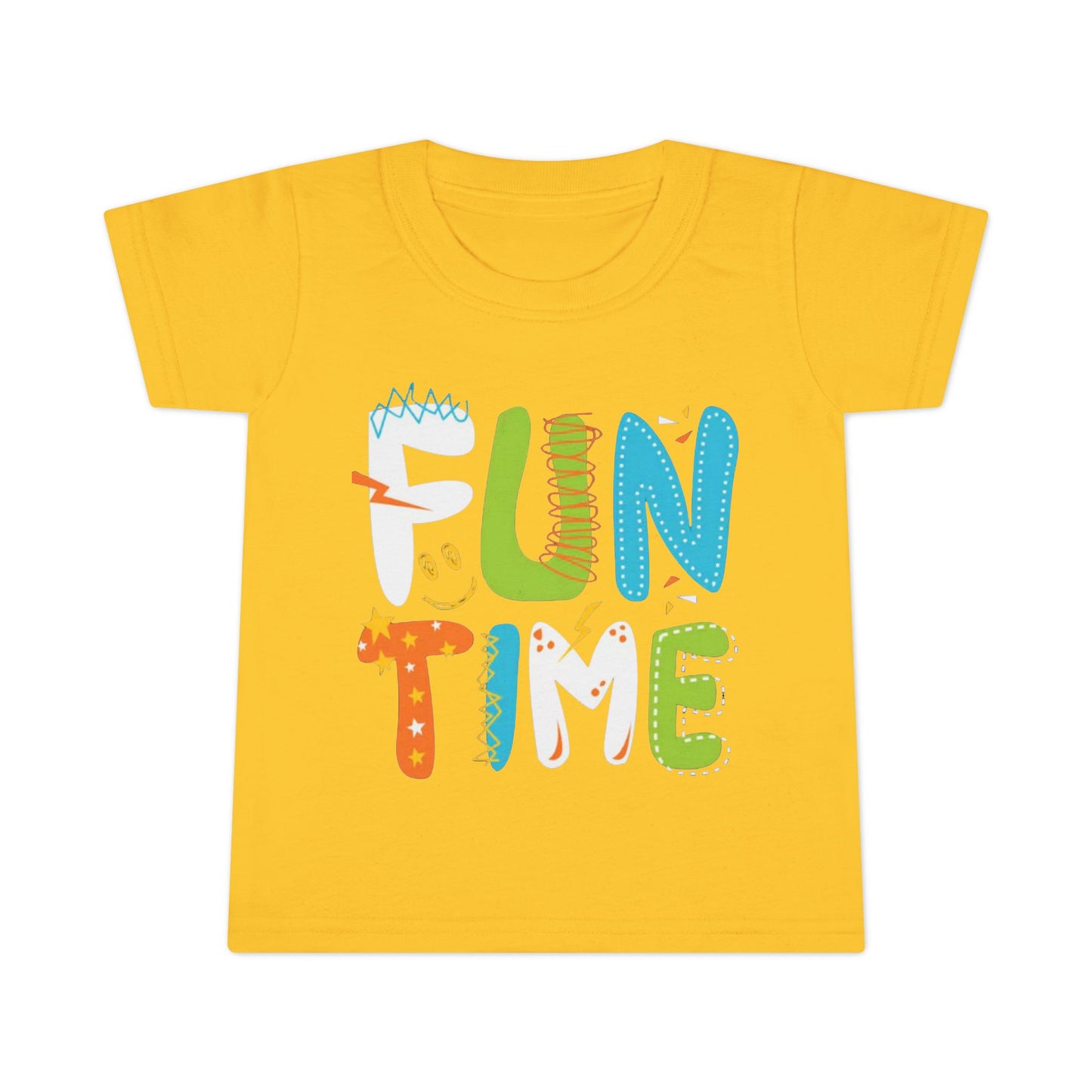 Fun Time Toddler T-Shirt, Colorful Kids Tee, Playful Gift for Toddlers, Birthday Outfit, Everyday Wear for Little Ones