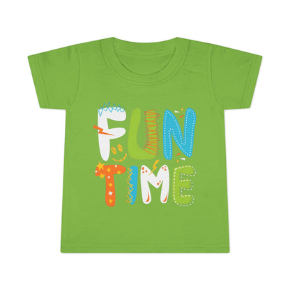 Fun Time Toddler T-Shirt, Colorful Kids Tee, Playful Gift for Toddlers, Birthday Outfit, Everyday Wear for Little Ones
