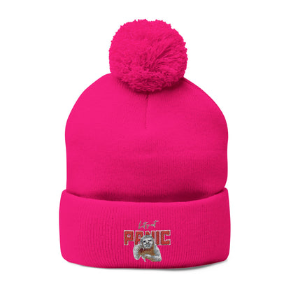Cozy Embroidered Pom-Pom Cap | Winter Hat, Fashion Accessory