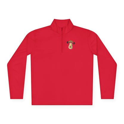 Fitness-Inspired Unisex Quarter-Zip Pullover - Casual Exercise Wear