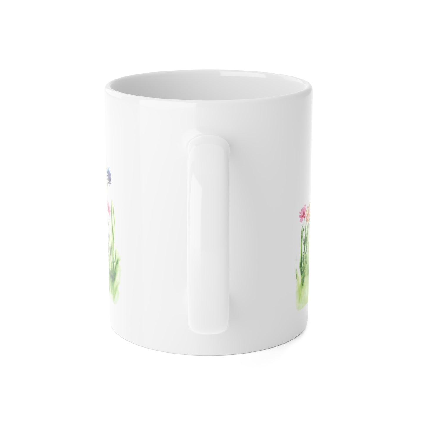 Floral Mug - Hand-painted Spring Design, Botanical Décor,Tea Time Favorite Printify