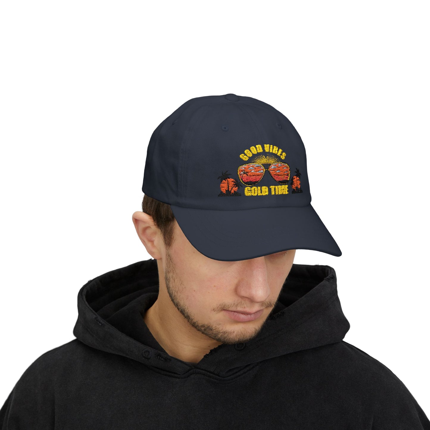 Good Vibes Classic Dad Cap, Unisex Hat, Summer Accessory,Vacation Style