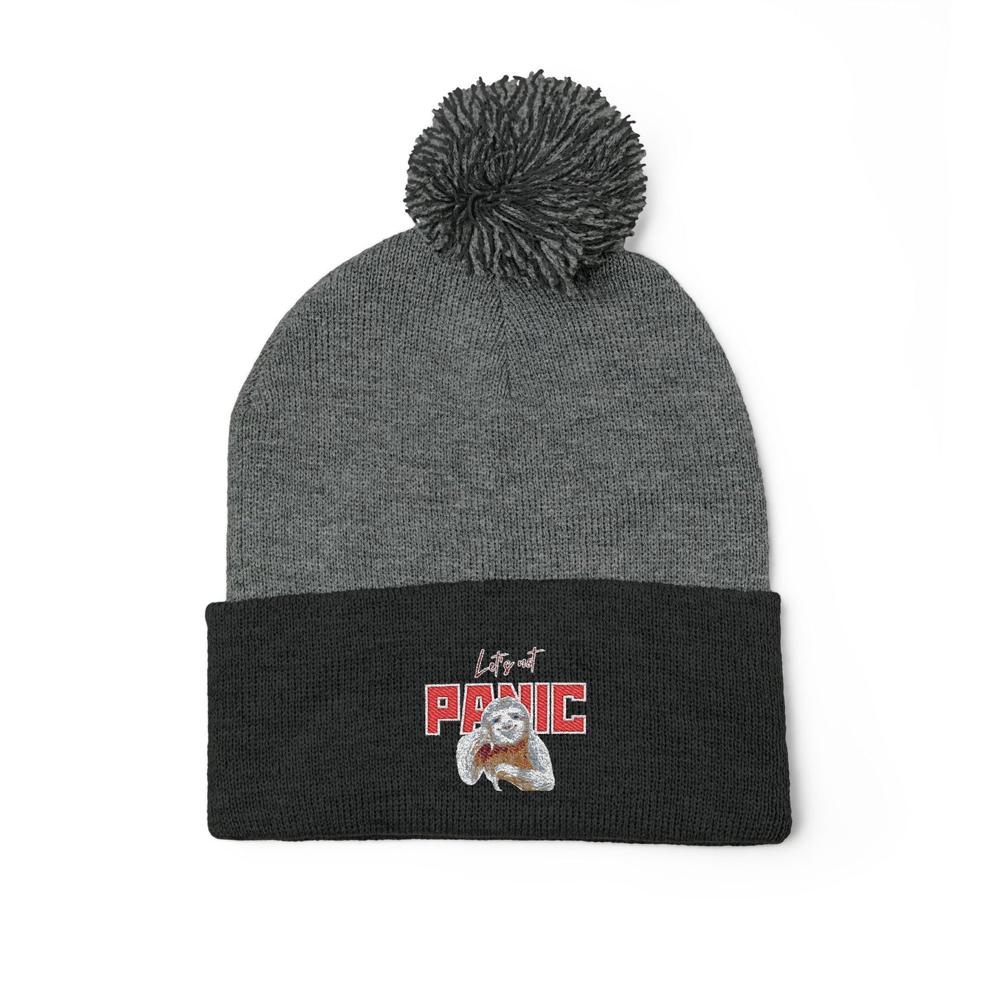 Cozy Embroidered Pom-Pom Cap | Winter Hat, Fashion Accessory