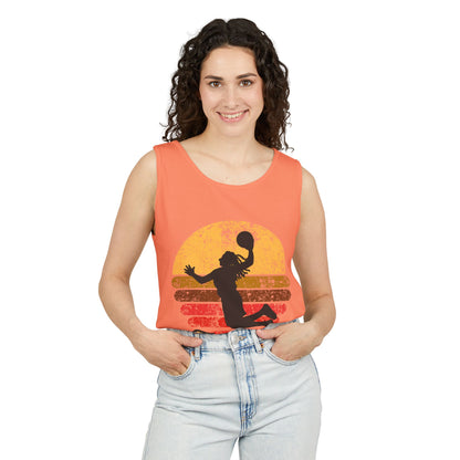 Retro Basketball Unisex Tank Top -  Summer Days, Gifts for Athletes, and Active Wear