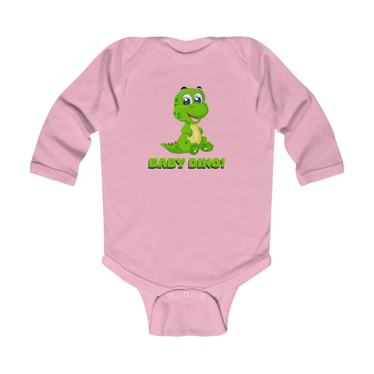 Cute Baby Dino Long Sleeve Bodysuit, Toddler Shirt, Newborn Outfit