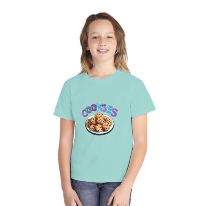 Cookie Lover Youth Tee, Youth Midweight Tee, Sweet Treats Apparel