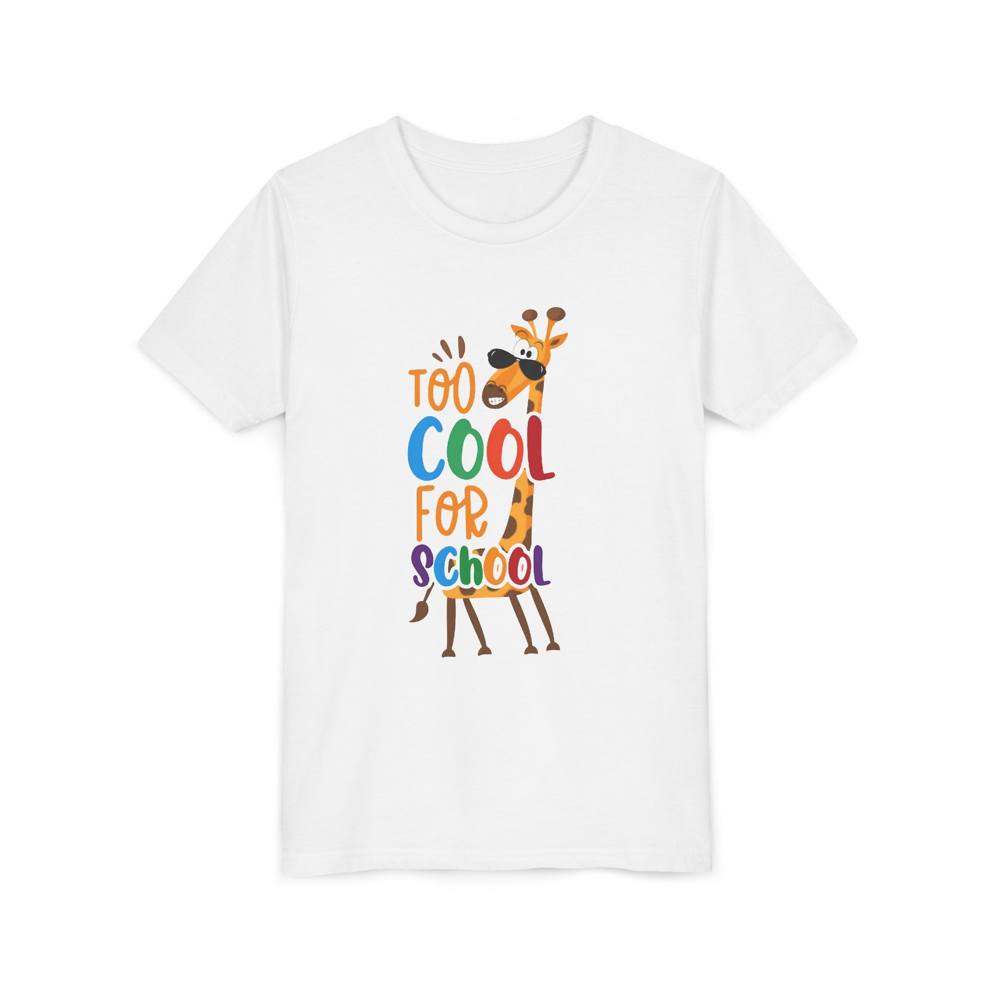 Youth Short Sleeve Tee, 'Too Cool for School' Kids T-shirt, Perfect for Back to School, Casual Wear Printify