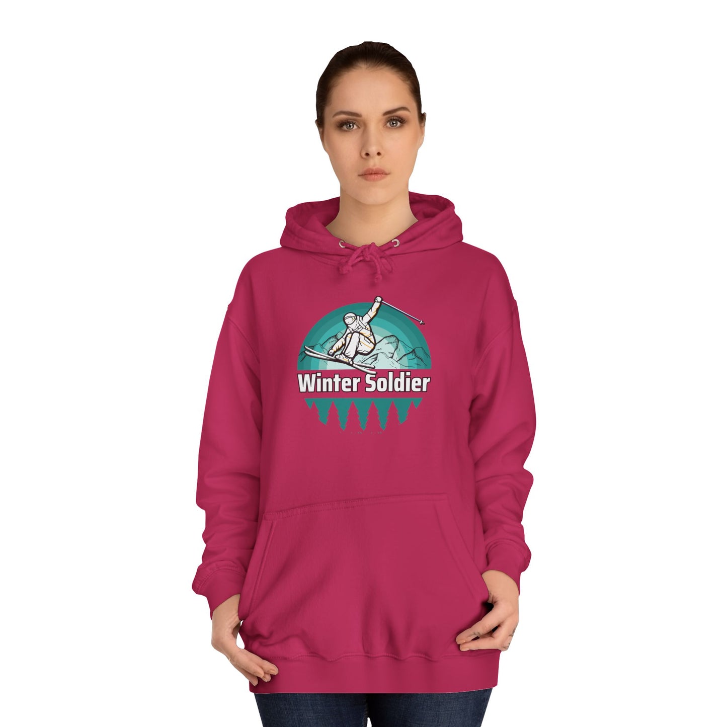 Unisex College Hoodie for Winter Sports Enthusiasts, Cozy Winter Apparel
