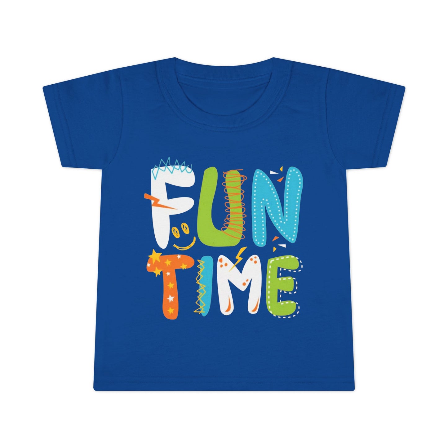 Fun Time Toddler T-Shirt, Colorful Tee, Birthday Outfit, Everyday Wear for Little Ones