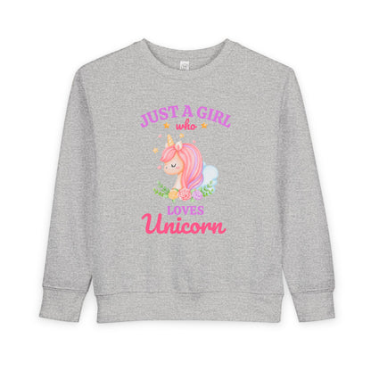 Toddler Unicorn Sweatshirt | Cute Kids Pullover, Gift, Toddler Apparel, Everyday Wear Printify