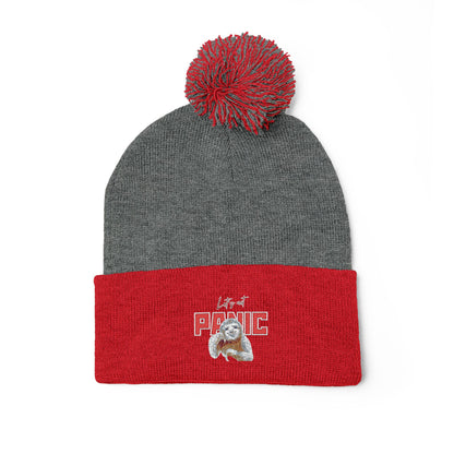 Cozy Embroidered Pom-Pom Cap | Winter Hat, Fashion Accessory