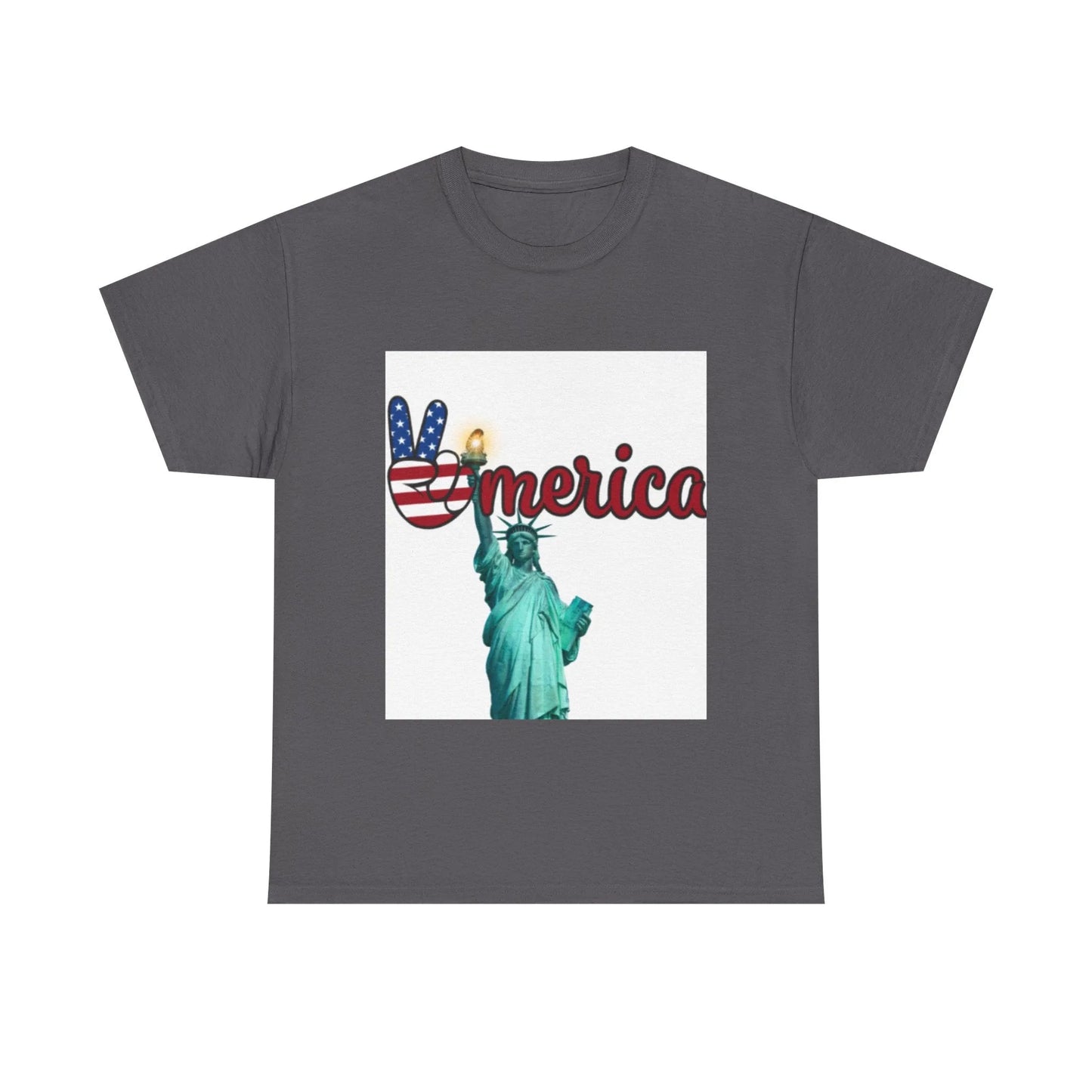 Patriotic Peace Tee, Unisex Cotton T-Shirt, Casual Wear, Gift for Americans Printify Patriotic Peace Tee, Unisex Cotton T-Shirt, Casual Wear, Gift for Americans Printify