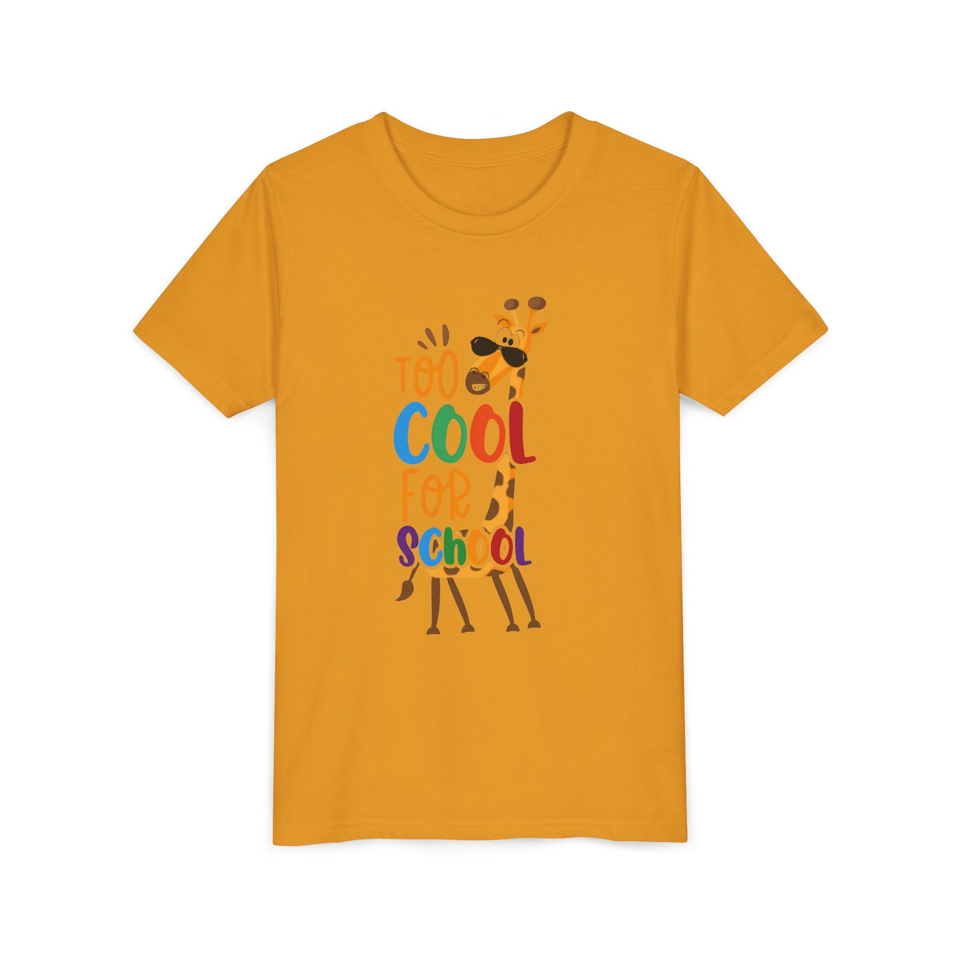 Youth Short Sleeve Tee, 'Too Cool for School' Kids T-shirt, Perfect for Back to School, Casual Wear Printify