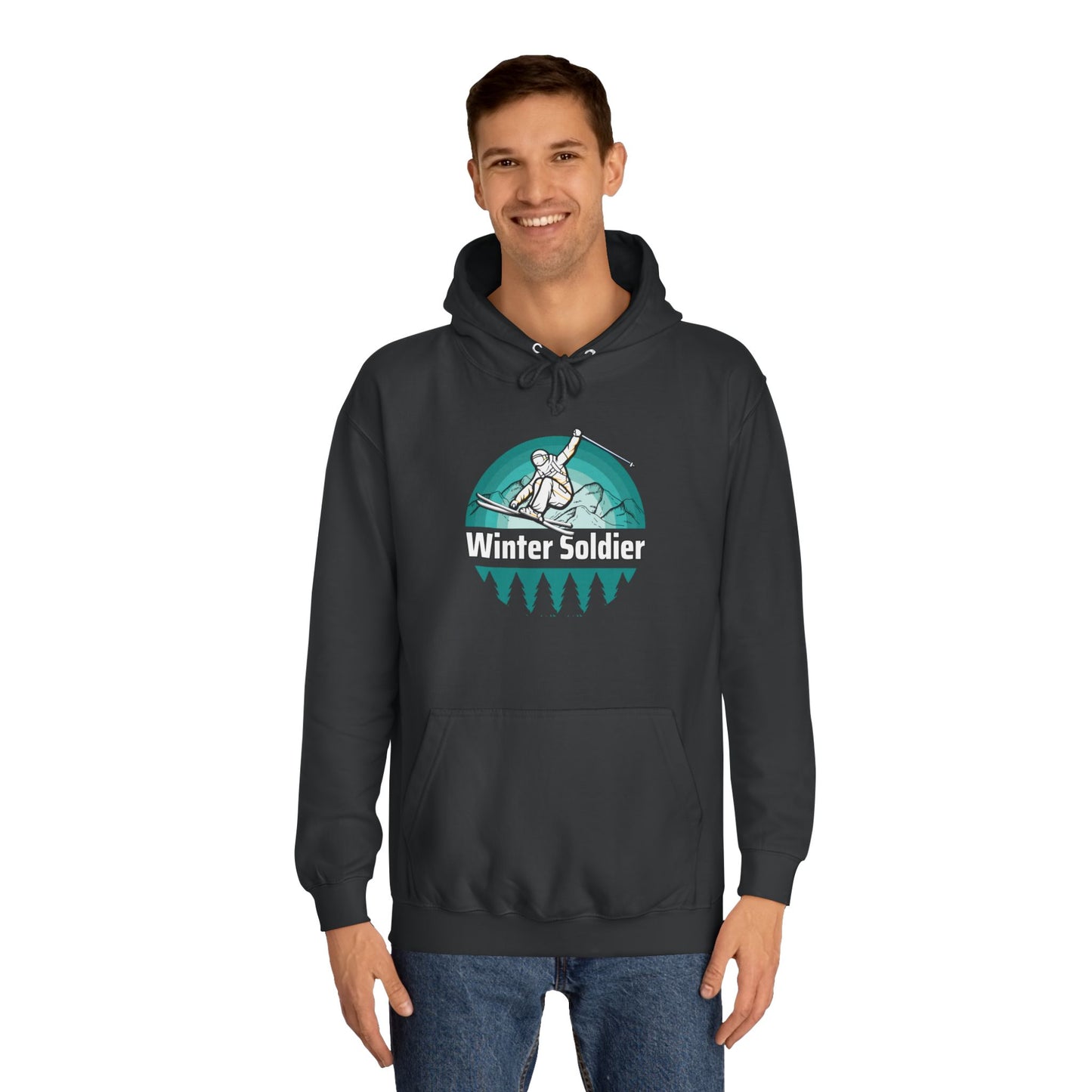 Unisex College Hoodie for Winter Sports Enthusiasts, Cozy Winter Apparel