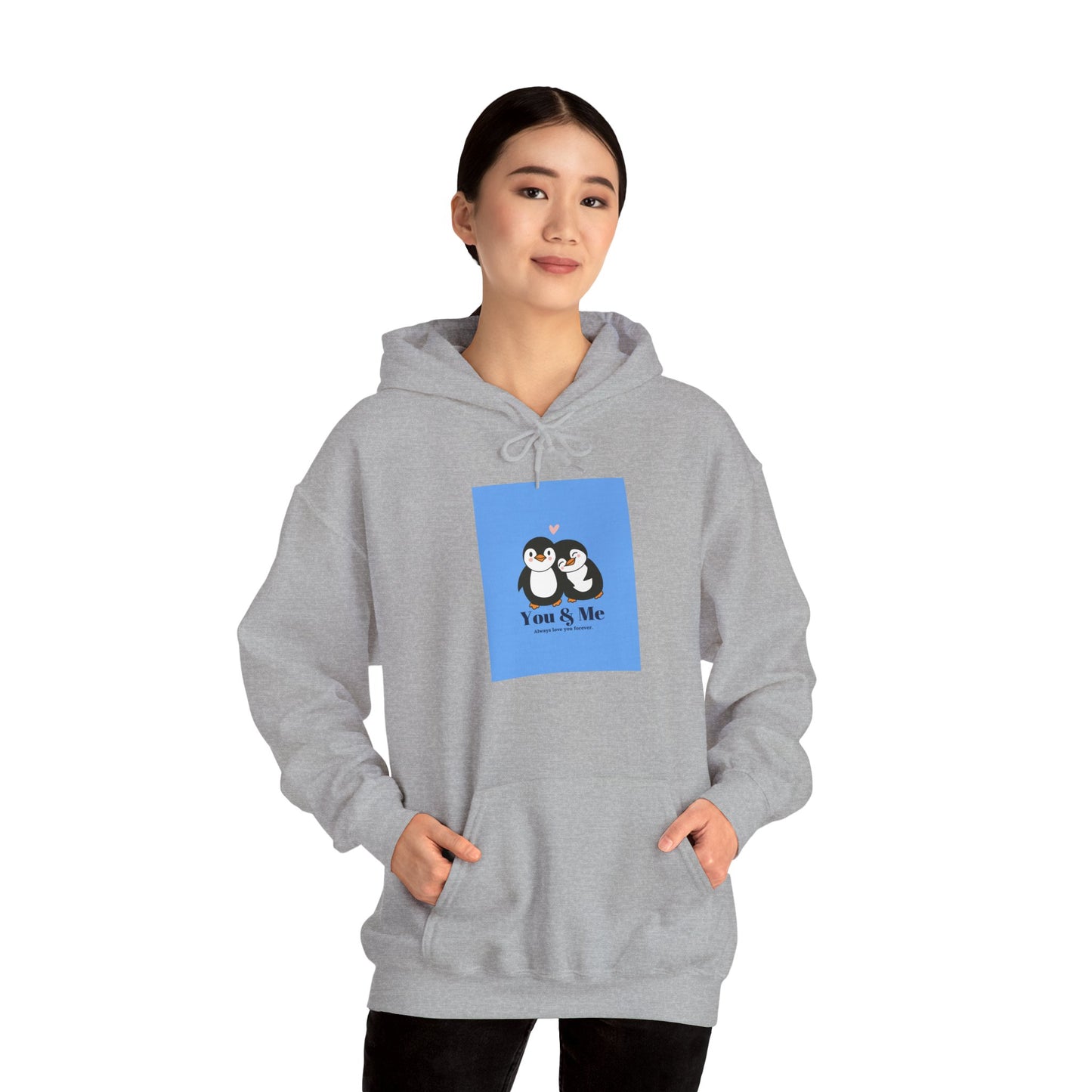Cute Penguin Love Hoodie - Perfect for Couples, Gifts for Him & Her, Cozy Sweatshirts