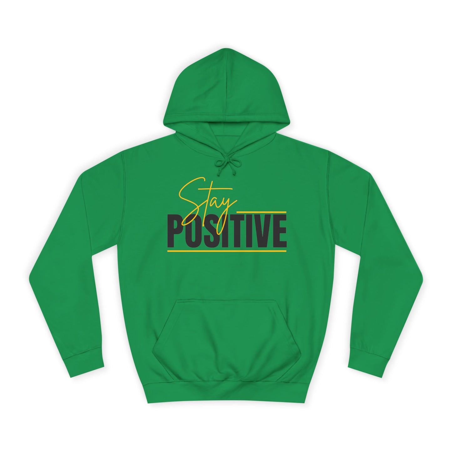 Positive Vibes Unisex College Hoodie, Cozy Sweatshirt